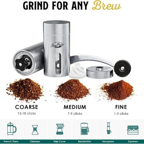 JavaPresse Manual Burr Coffee Grinder